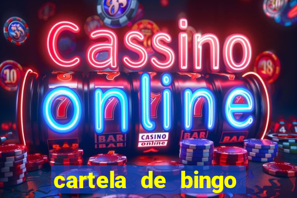 cartela de bingo cha de bebe